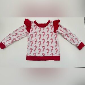 Monica and Andy Double Ruffle Sweatshirt- Size 8